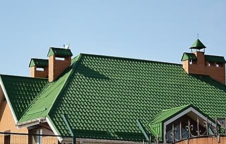 Металлочерепица красная ral 3005