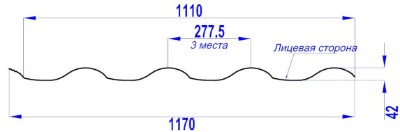 чертеж и размеры профиля монтерроса
